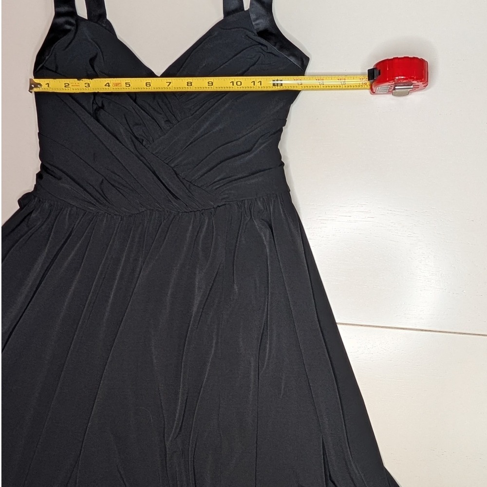 Ann Taylor Black Dress Sleeveless Fit & Flare Party Cocktail Womens - Picture 3 of 5